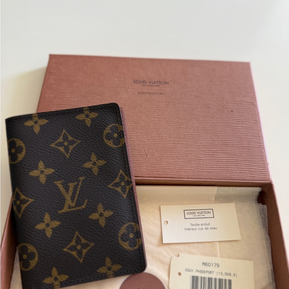 Louis Vuitton Signature Logo Passport Holder